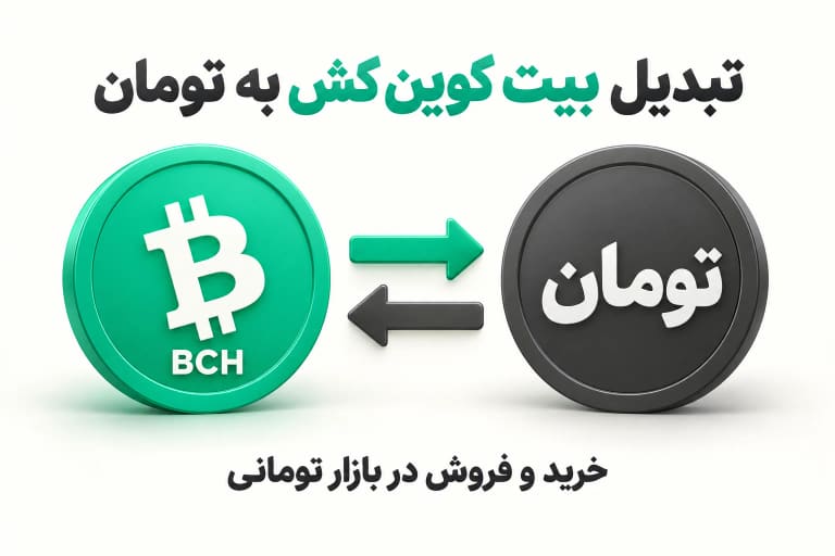 نمایش تبدیل بیت کوین کش BCH به تومان و خرید و فروش دوطرفه
