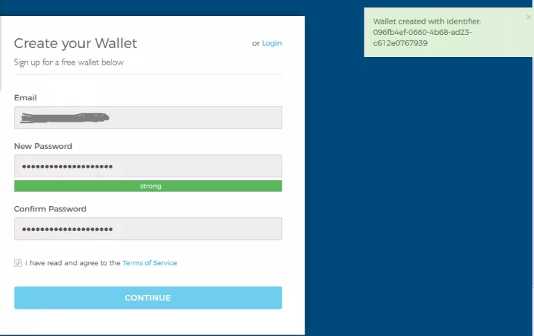 افتتاح کیف پول بیت کوین