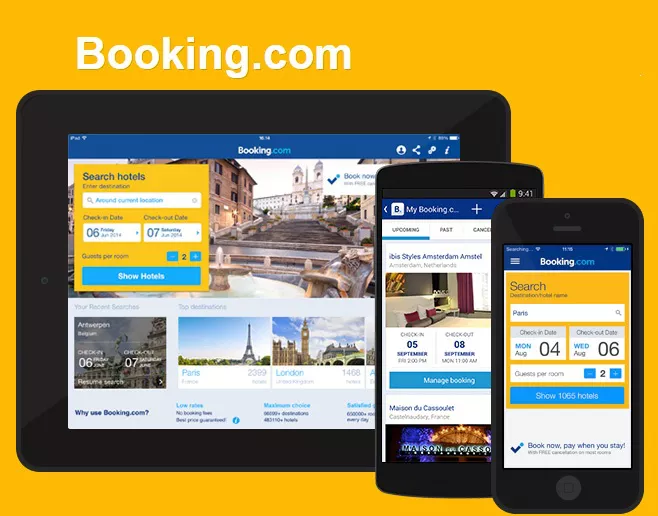 رزرو هتل با Booking.com و پرداخت هزینه با خدمات پرداخت نوین