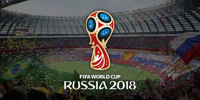 نشان جام جهانی فوتبال Russia 2018 روی تصویر ورزشگاه