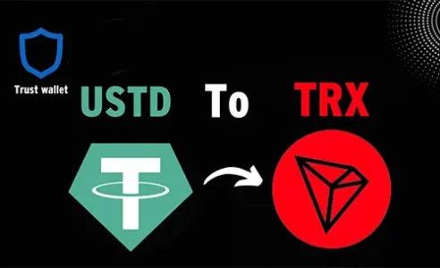 تبدیل ارزهای دیجیتال به یکدیگر تبدیل تتر به ترون تتر (Tether) ترون (TRON) خرید ارز دیجیتال خرید تتر خرید ترون کیف پول تراست ولت (Trust Wallet) 