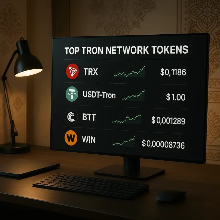 آشنایی با بهترین توکن های شبکه ترون (Tron)