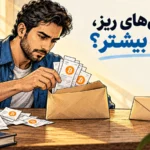 تصویر مفهومی تأثیر دریافت های متعدد بیت کوین بر اندازه تراکنش بعدی