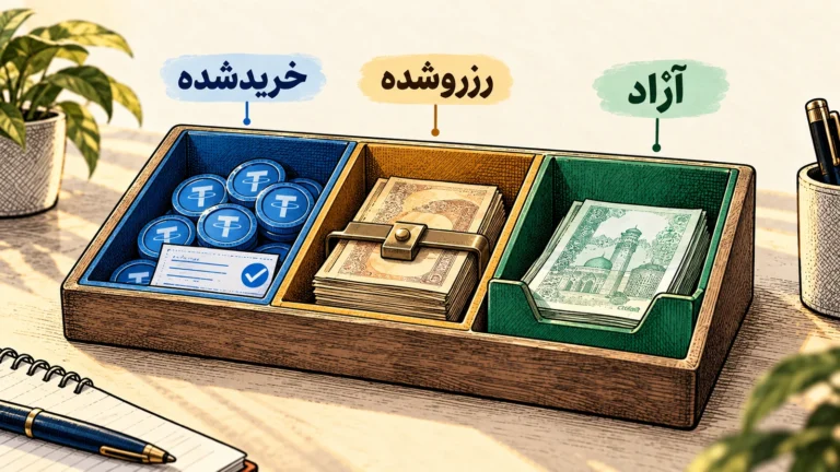 تفاوت مفهومی دارایی خریداری شده، مبلغ رزروشده و موجودی آزاد