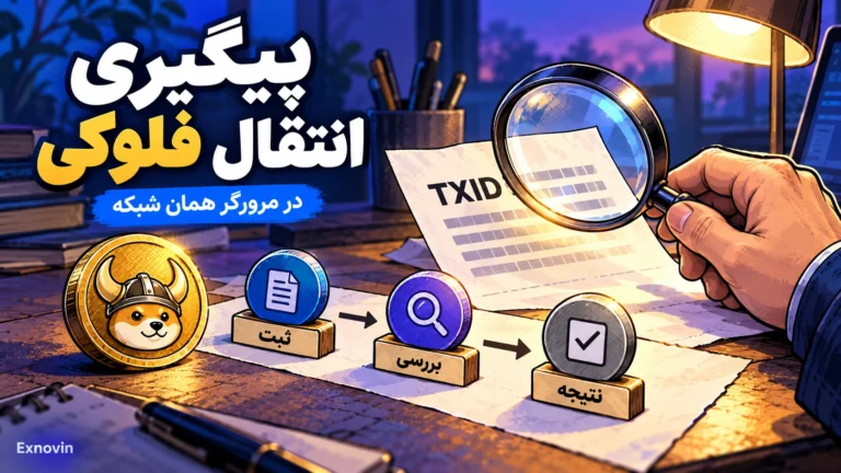 پیگیری انتقال فلوکی با شناسه تراکنش در کاوشگر شبکه