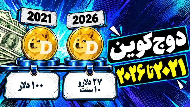 ارزش خرید فرضی ۱۰۰ دلار دوج کوین از ۲۰۲۱ تا ۲۰۲۶؛ ۲۷ دلار و ۱۰ سنت