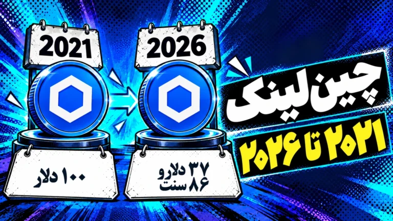 ارزش خرید فرضی ۱۰۰ دلار چین لینک از ۲۰۲۱ تا ۲۰۲۶؛ ۳۷ دلار و ۸۶ سنت