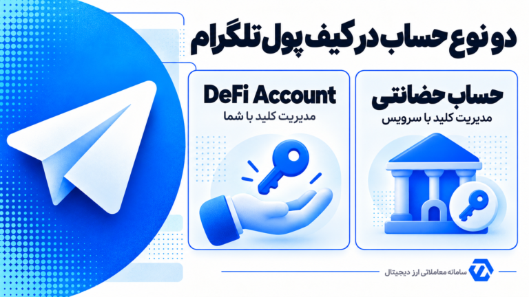 دو نوع حساب در کیف پول تلگرام؛ تفاوت مدیریت کلید در حساب حضانتی و DeFi Account