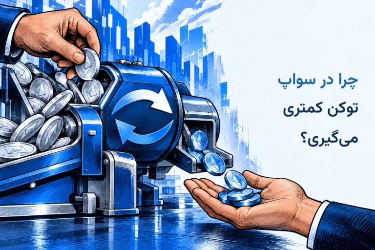 چرا در سواپ توکن کمتری می گیری؟ تصویرسازی اسلیپیج و مقدار دریافتی