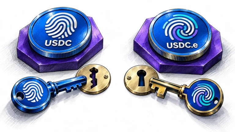دو هویت جداگانه USDC و USDC.e روی یک شبکه