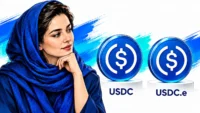 مقایسه نسخه های USDC و USDC.e پیش از انتقال؛ تصویر مفهومی کاربر